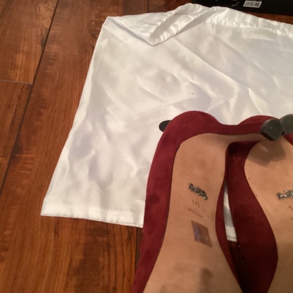 Coach Varik Pump 85 mm Suede Merlot - Picture 7 of 10